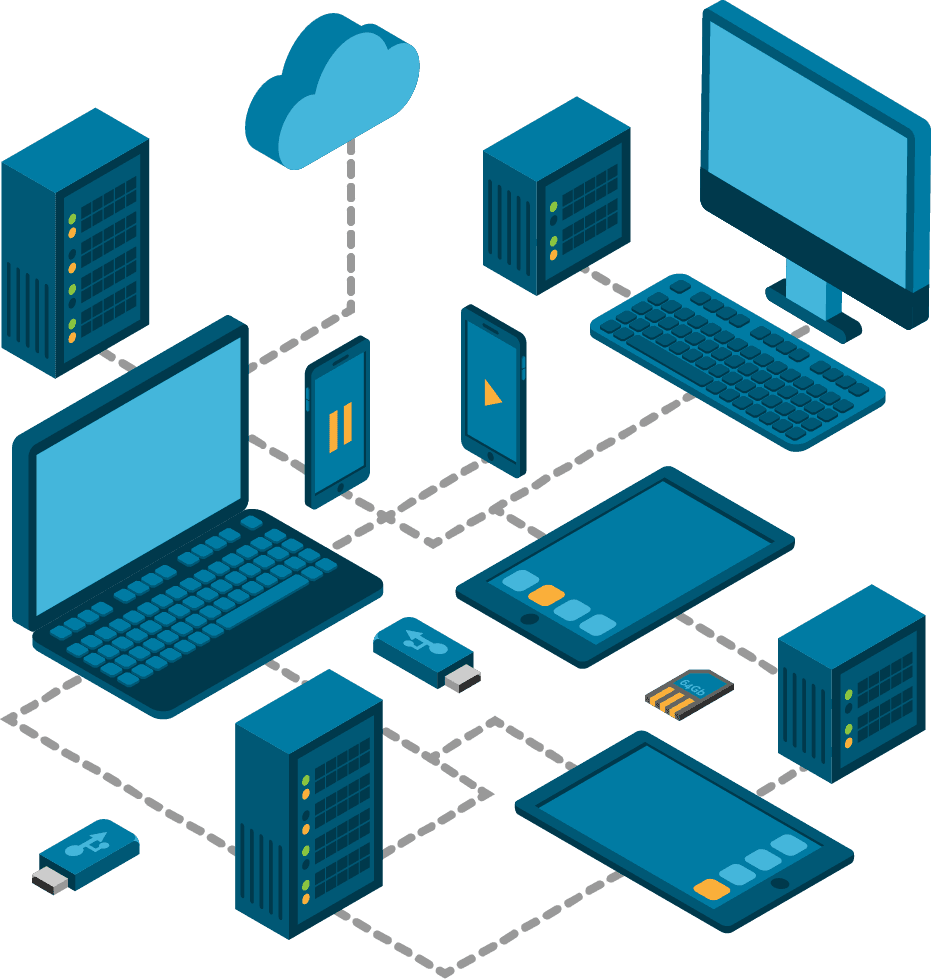 Cloud technology mockup