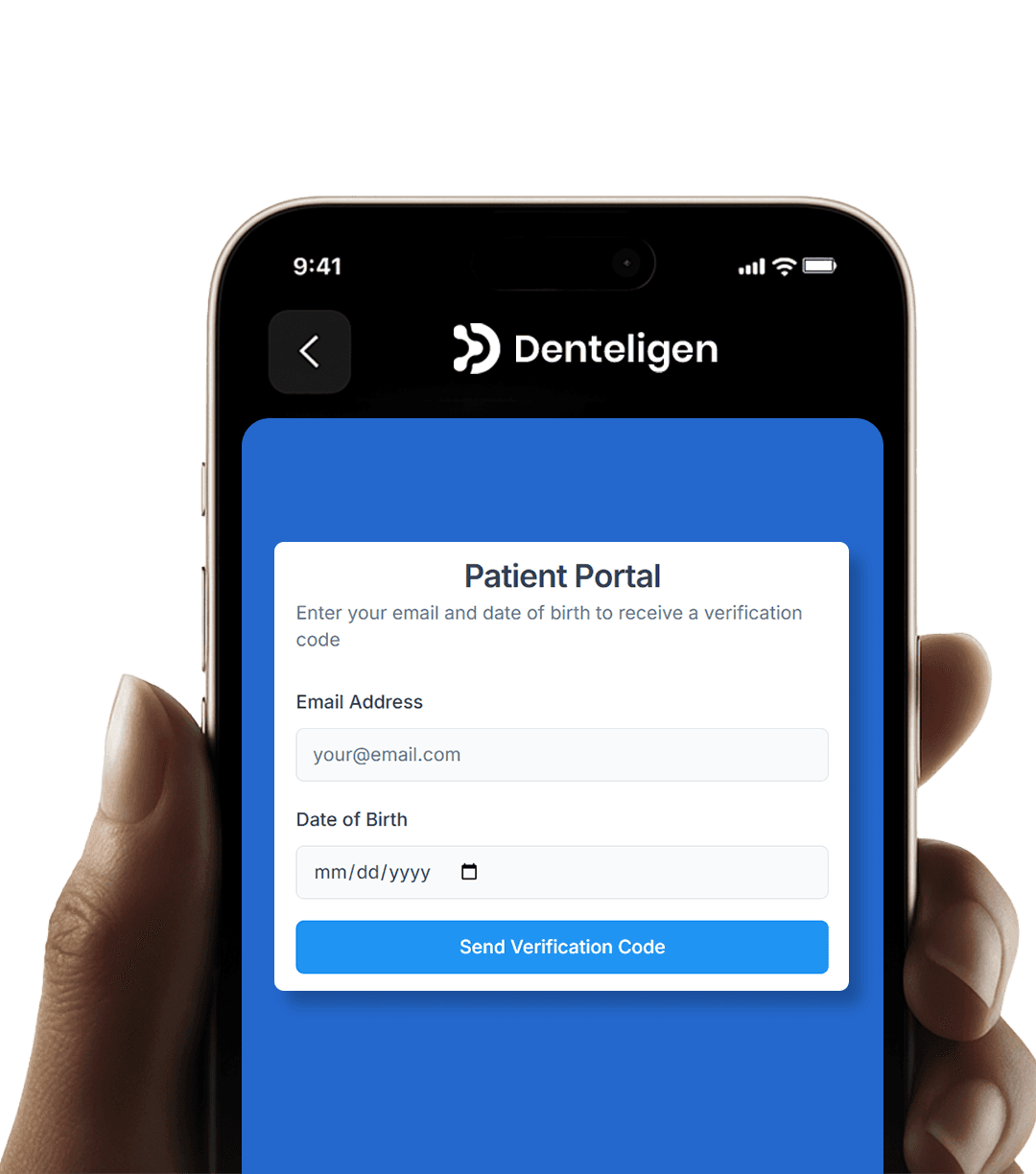 Patient portal mobile mockup